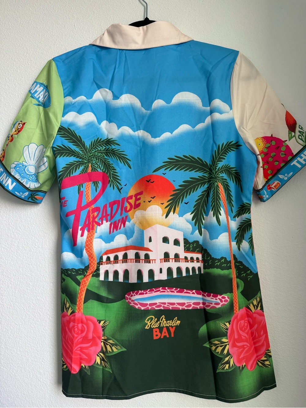 Tropical Vacation Matching Set XS | Button Down Shirt & Wide Leg Pants - Picture 4 of 12